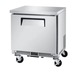 Turbo Air - MUR-27S-N6. 1 Solid Door Undercounter Refrigerator - Shallow Depth