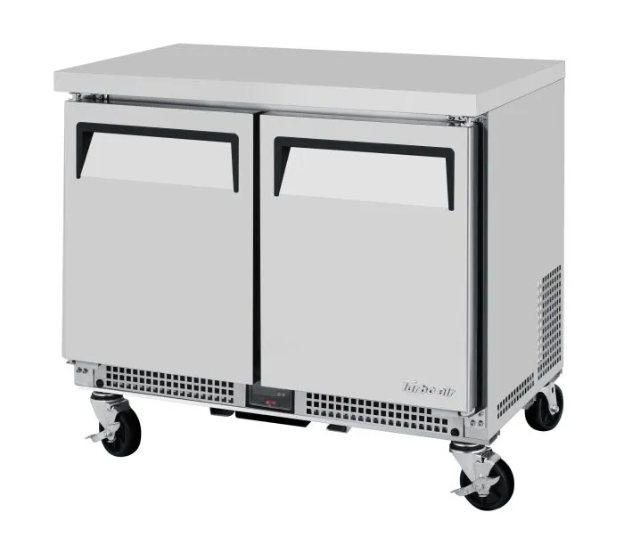 Turbo Air - MUR-34S-N6. 2 Solid Doors Undercounter Refrigerator - Shallow Depth
