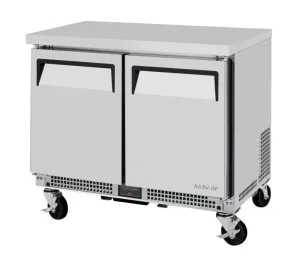 Turbo Air - MUR-34S-N6. 2 Solid Doors Undercounter Refrigerator - Shallow Depth