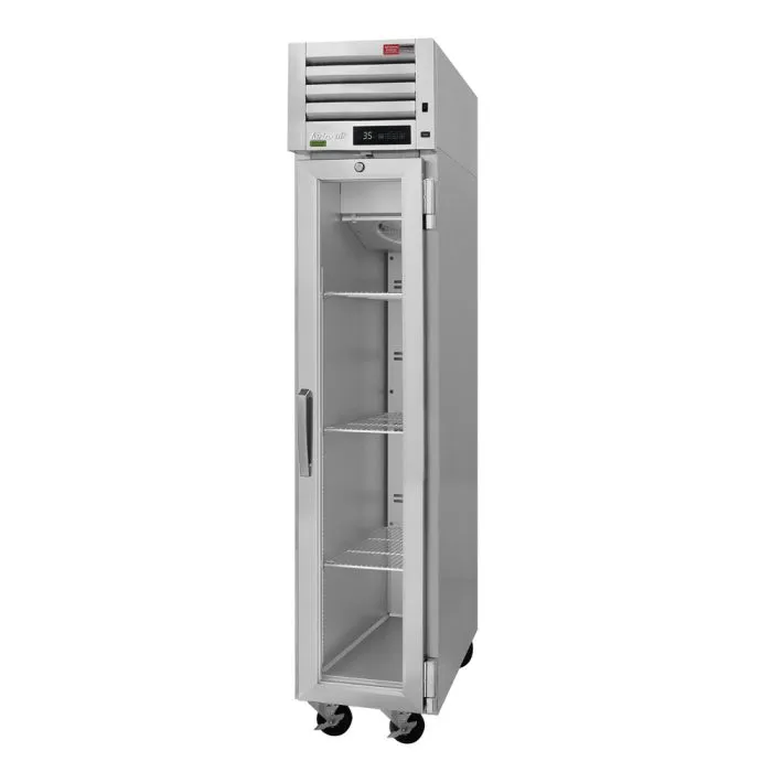 Turbo Air - PRO-12R-G-N. Commercial 18 1 Glass Door Reach-in Refrigerator PRO Series 9.5 cu.ft.