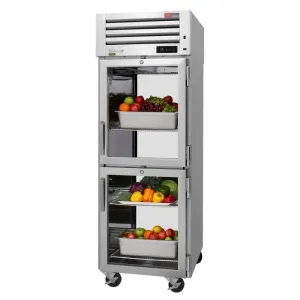 Turbo Air - PRO-26-2R-G-PT-N. Commercial 28 Pass Thru Refrigerator PRO Series 4 Glass Half Doors 27.52 cu.ft