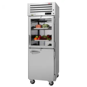 Turbo Air - PRO-26R-GSH-N. Commercial 28 Reach-In Refrigerator PRO Series 2 section 50.8 cu.ft