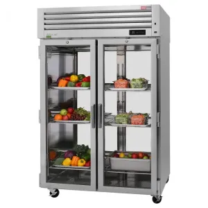 Turbo Air - PRO-50R-G-PT-N. Commercial 51 4 Glass Door Refrigerator PRO Series Pass Thru 54.82 cu.ft.