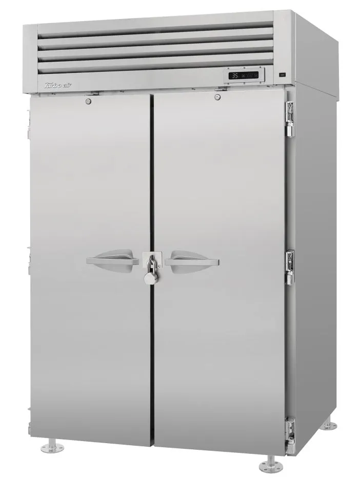 Turbo Air - PRO-50R-N-CRT. Commercial 51 2 Solid Door Reach-In Refrigerator PRO Series  2 Sections 47.73 cu.ft