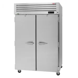 Turbo Air - PRO-50R-PT-N. Commercial 51 2 Solid Door Reach-In Refrigerator PRO Series Pass-Thru 2 Sections 50.64 cu.ft