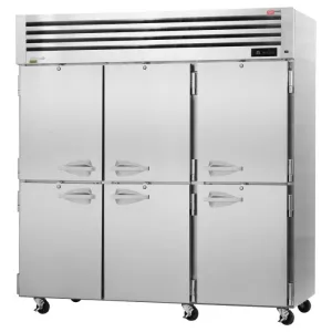 Turbo Air - PRO-77-6R-N. Commercial 77 6 Solid Door Reach-in Refrigerator PRO Series 3 Section 73.9cu. ft