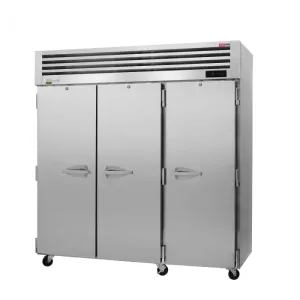 Turbo Air - PRO-77F-N. Commercial 77 3 Solid Door Reach-in Refrigerator PRO Series 3 Section 74.94 cu. ft