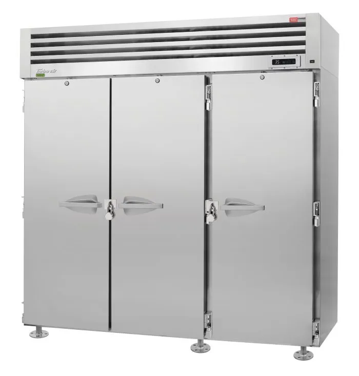 Turbo Air - PRO-77R-N-CRT. Commercial 77 3 Solid Door Refrigerator PRO Series Reach-in Refrigerator. 3 Section 75.06 cu.ft