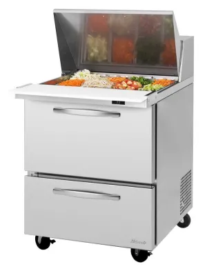 Turbo Air - PST-28-12-D2-N. Commercial PRO Series Mega Top Sandwich/Salad Prep Table. one-section