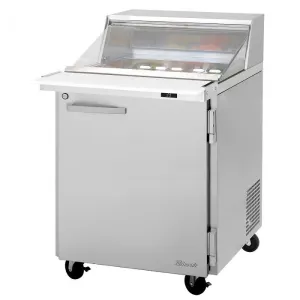 Turbo Air - PST-28-12-N-CL. Commercial PRO Series Mega Top Sandwich/Salad Prep Table-Clear Lid. one-section