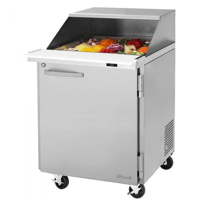 Turbo Air - PST-28-12-N-SL. Commercial PRO Series Mega Top Sandwich/Salad Prep Table-Slide Lid. one-section