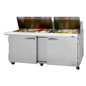 Turbo Air - PST-72-30-N. Commercial PRO Series Mega Top Sandwich/Salad Prep Table. two-section