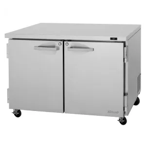 Turbo Air - PUR-48-N(-AL)(-AR). 2 Solid Doors Undercounter Refrigerator