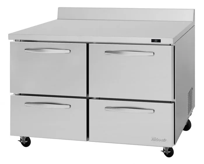 Turbo Air - PWR-48-D4-N. 4 Drawers Worktop Refrigerator