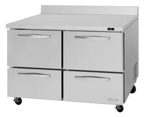 Turbo Air - PWR-48-D4-N. 4 Drawers Worktop Refrigerator