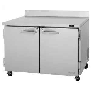 Turbo Air - PWR-48-N(-AL)(-AR). 2 Solid Doors Worktop Refrigerator