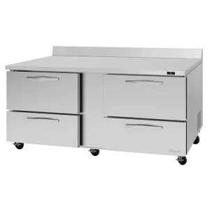 Turbo Air - PWR-72-D4-N. 4 Drawers Worktop Refrigerator
