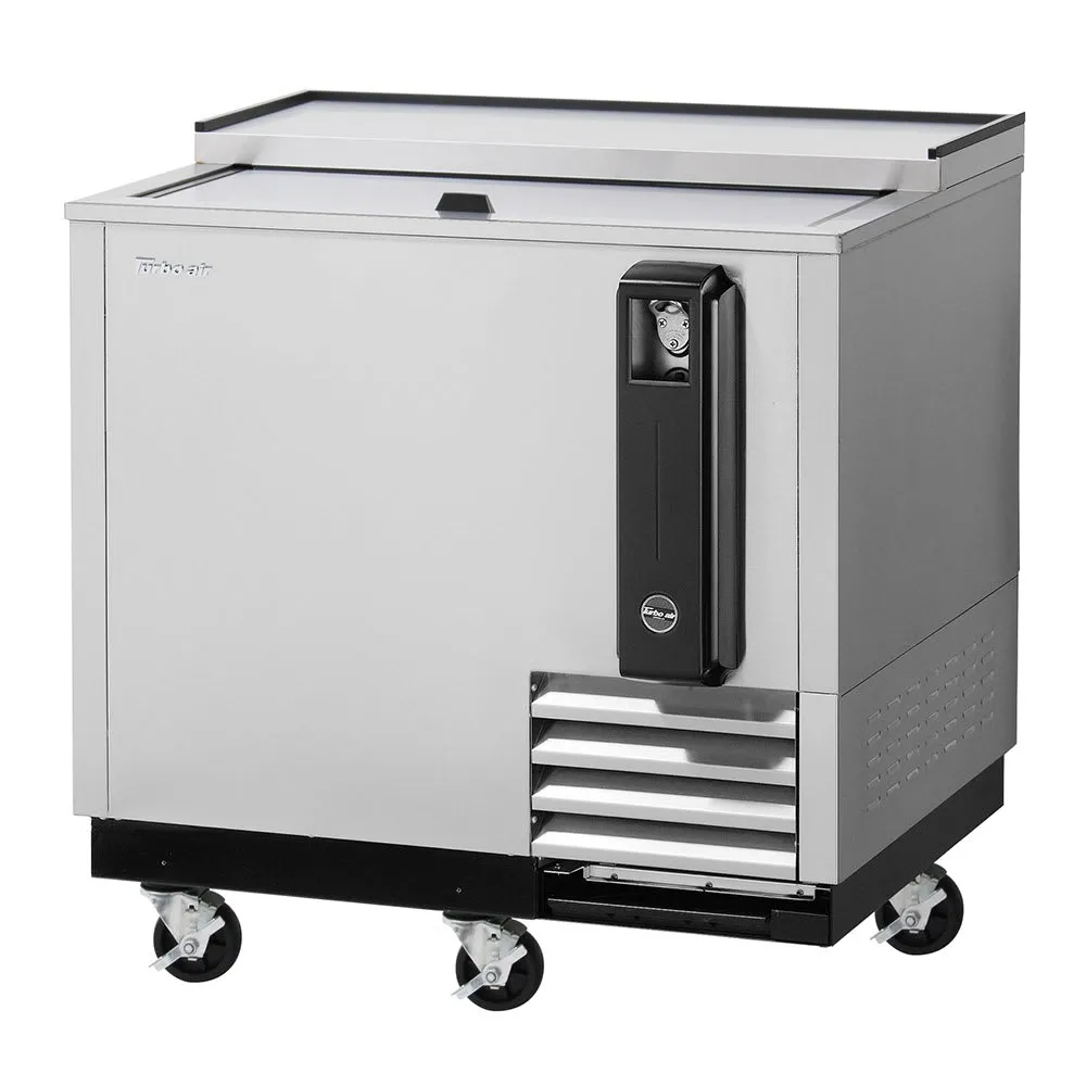 Turbo Air TBC-36SD-N6 36 3/4 Forced Air Bottle Cooler - Holds (288) 12 oz Bottles. Stainless. 115v