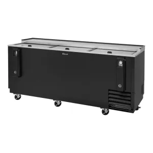 Turbo Air TBC-80SB-N 80 1/2 Forced Air Bottle Cooler - Holds (739) 12 oz Bottles. Black. 115v