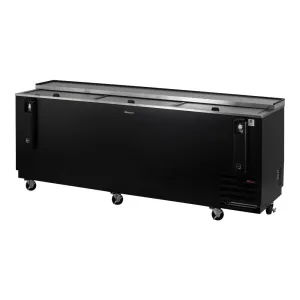 Turbo Air TBC-95SB-N 95 Forced Air Bottle Cooler - Holds (912) 12 oz Bottles. Black. 115v