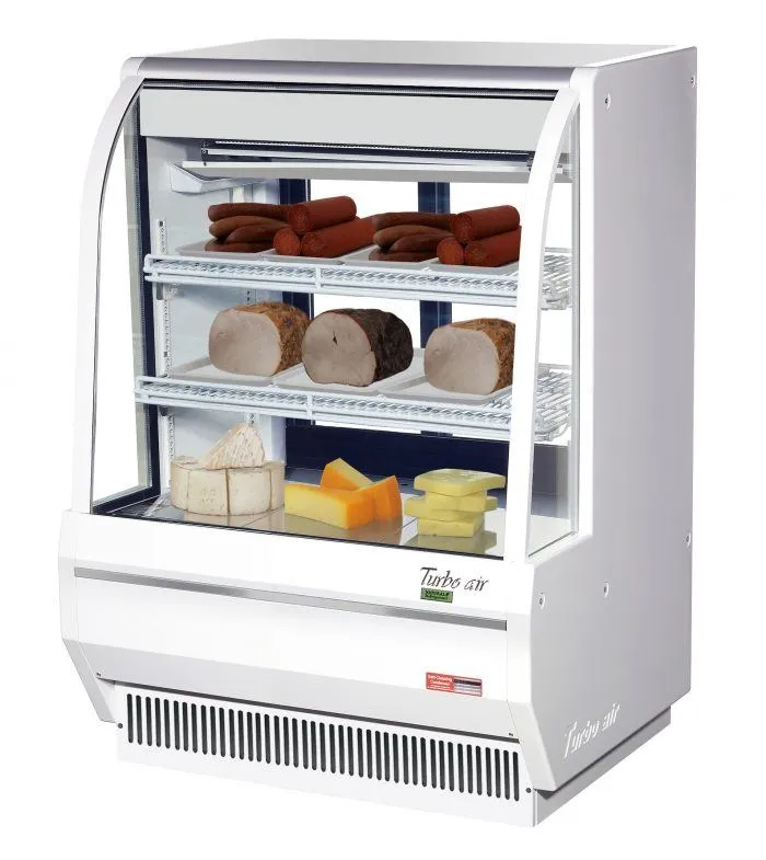 Turbo Air - TCDD-36H-W(B)-N. Commercial 36 Direct Cooling Type Deli Display Case Refrigerator