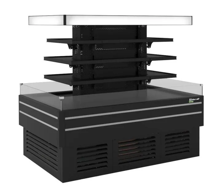 Turbo Air - TIOM-24CSCB-N. 47-1/8 x 72-3/8 (L x D) Square Type Combined Unit - Black