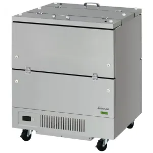 Turbo Air - TMKC-34-2-SS-N6. Commercial Super Deluxe Series Milk Cooler. cold wall. dual sided access. 34W 12.2 cu.ft capacity