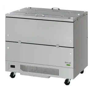 Turbo Air - TMKC-49-2-SS-N6. Commercial Super Deluxe Series Milk Cooler. cold wall. dual sided access. 49W  18.3 cu.ft capacity