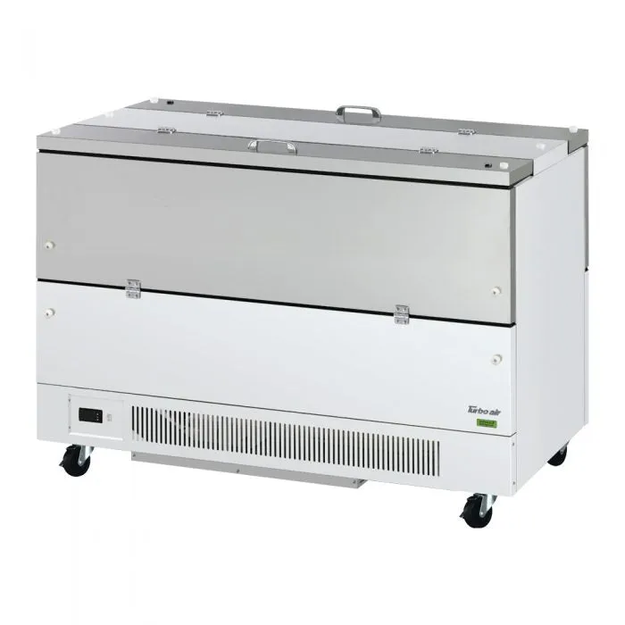 Turbo Air - TMKC-58-2-WS-N6. Commercial Super Deluxe Series Milk Cooler. cold wall. dual sided access. 58-1/8W  22.0 cu.ft capacity