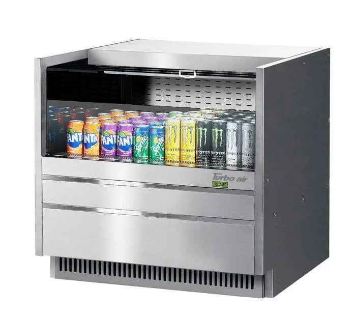 Turbo Air - TOM-36UC-S-N. 36-1/4L Low Profile Solid Side Panel - European Straight / Stainless Steel