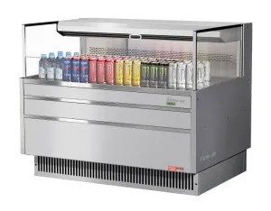 Turbo Air - TOM-48L-UF-S-1S-N. 46-3/4L Low Profile Glass Side Panel - European Straight / Stainless Steel