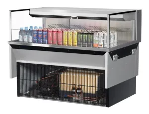 Turbo Air - TOM-48L-UF-S-1SI-N. 34-3/4L Low Profile Glass Side Panel - European Straight / Stainless Steel