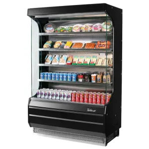 Turbo Air TOM-50B-N 50 7/8 Vertical Open Air Cooler w/ (5) Levels. 115v