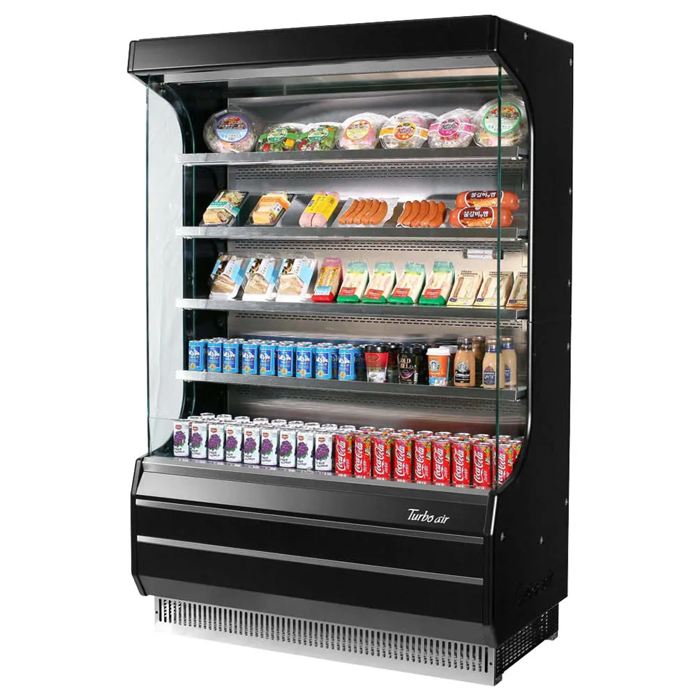 Turbo Air TOM-50B-N 50 7/8 Vertical Open Air Cooler w/ (5) Levels. 115v