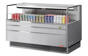 Turbo Air - TOM-60L-UF-S-1S-N. 58-3/4L Low Profile Glass Side Panel - European Straight / Stainless Steel