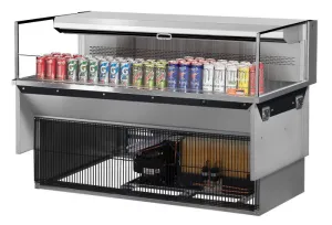 Turbo Air - TOM-60L-UF-S-1SI-N. 58-3/4L Low Profile Glass Side Panel - European Straight / Stainless Steel