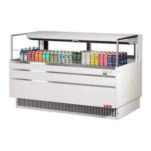 Turbo Air TOM-60L-UFD-W-1S-N 58 3/4 Horizontal Open Air Cooler w/ (1) Level. 115v