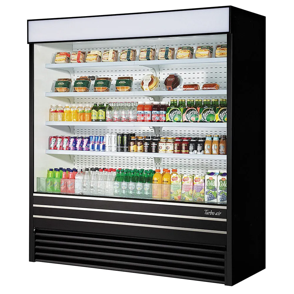 Turbo Air TOM-72EB-N 72 Vertical Open Air Cooler w/ (5) Levels. 220v/1ph