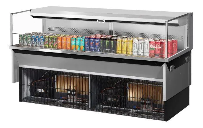 Turbo Air - TOM-72L-UF-S-1SI-N. 70-3/4L Low Profile Glass Side Panel - European Straight / Stainless Steel