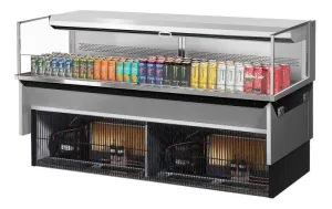 Turbo Air - TOM-72L-UF-S-1SI-N. 70-3/4L Low Profile Glass Side Panel - European Straight / Stainless Steel