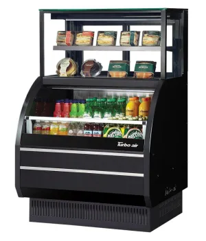 Turbo Air - TOM-W-40SB-UF-N. 39L Open Display Combination Case - European Straight Front
