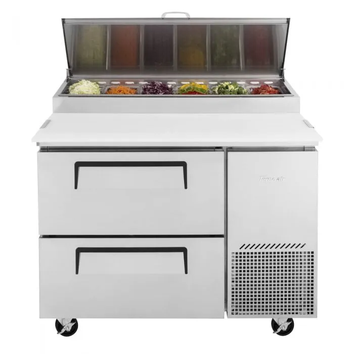 Turbo Air - TPR-44SD-D2-N. Commercial Super Deluxe pizza prep table. One-section