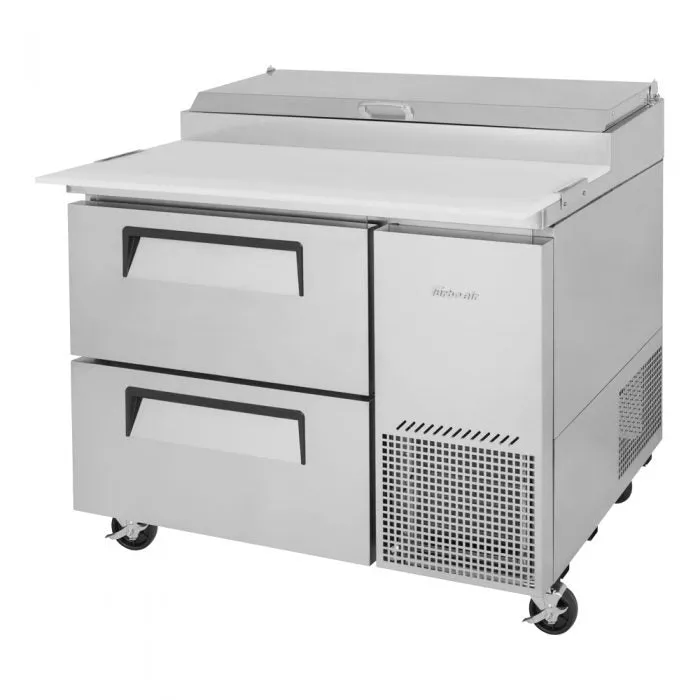 Turbo Air - TPR-44SD-D2-N. Commercial Super Deluxe pizza prep table. One-section