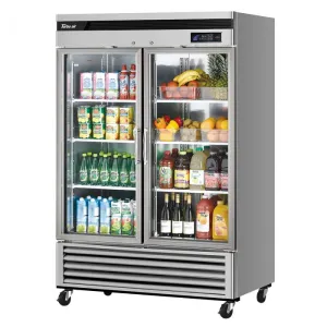 Turbo Air - TSR-49GSD-N. Commercial 54 Reach-in Refrigerator Super Deluxe 2 Section 44.14 cu.ft.