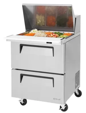 Turbo Air - TST-28SD-12-D2-N. Commercial Super Deluxe Series Mega Top Sandwich/Salad Prep Table. one-section