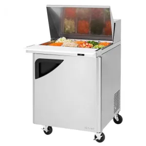 Turbo Air - TST-28SD-12-N. Commercial Prep Table Super Deluxe mega top unit. One-section