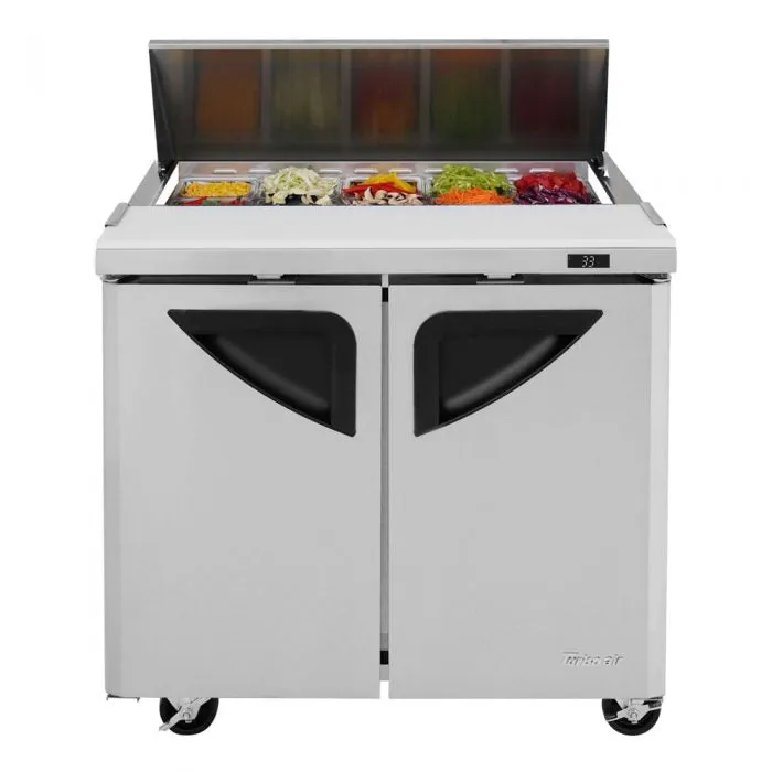 Turbo Air - TST-36SD-N6. Commercial Super Deluxe sandwich/salad unit. Two-sectio