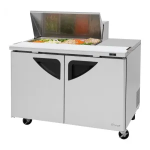 Turbo Air - TST-48SD-08S-N. Commercial Super Deluxe Sandwich/Salad Unit. (8) 1/6 size (4 D)
