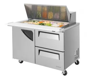 Turbo Air - TST-48SD-18-D2-N. commercial Super Deluxe Series Mega Top Sandwich/Salad Prep Table. two-section