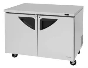 Turbo Air - TUF-48SD-N. 2 Solid Doors Undercounter Freezer